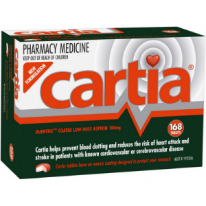 Cartia 100mg Tablets 28, 84 & 168