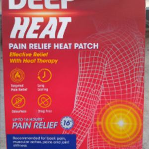 DEEP HEAT PAIN RELIEF HEAT PATCH X4