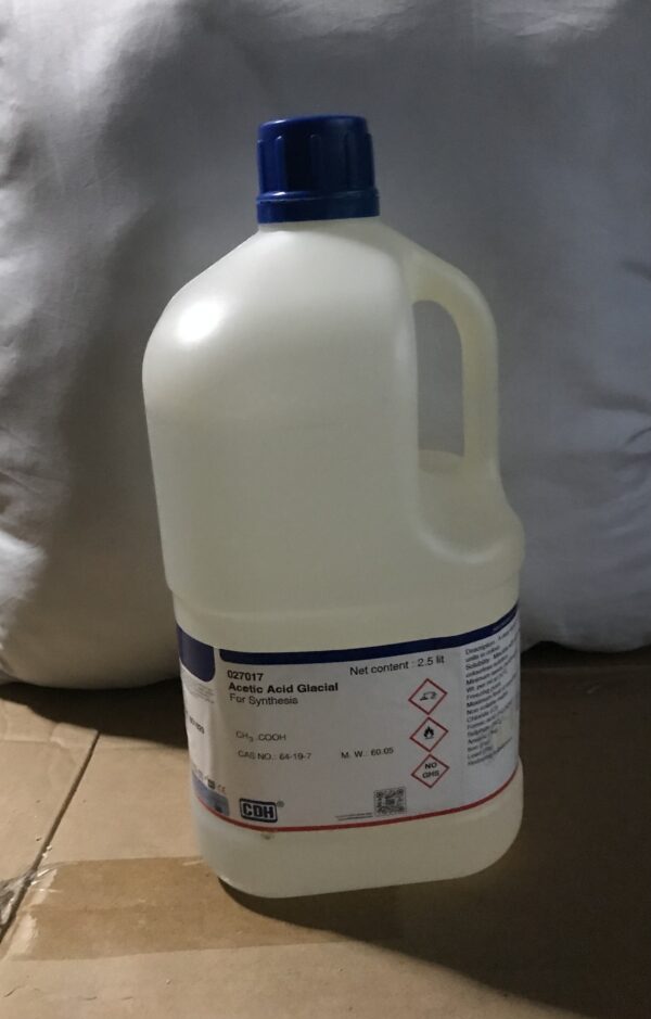 Acetic acid glacial 2.5L Analar