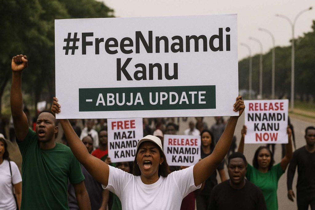#FreeNnamdiKanu”: abuja Protests