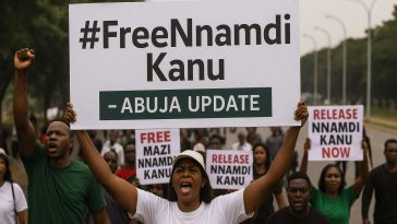 FreeNnamdiKanu protest Abuja