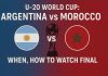 U20 World Cup Final Argentina vs Morocco
