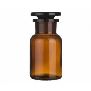 100ml Amber Reagent Bottle, Wide Mouth & Ground-Stopper