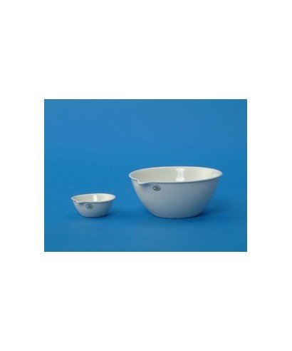 200mm Porcelain Evaporating Dish, Flat Bottom