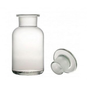 100ml Clear Reagent Bottle, Wide Mouth & Ground-Stopper