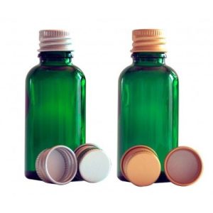 100ml Green Glass Dropper Bottle & Aluminium Cap