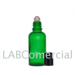 100ml Green Glass Dropper Bottle, Roll-on Screw Cap