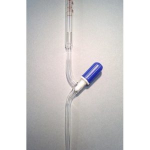 10ml Glass Graduated Burette & Straight PTFE Needle Valve, Class AS