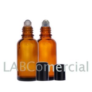 10ml Amber Glass Dropper Bottle, Roll-on Screw Cap