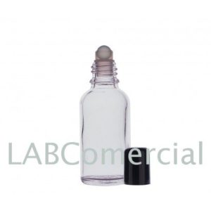 10ml Clear Glass Dropper Bottle, Roll-on Screw Cap