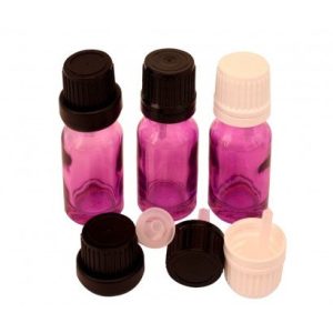 10ml Violet Glass Bottle & Cap with Vertical Dropper