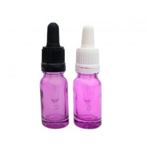 10ml Violet Glass Dropper Bottle & DIN18 Pipette Screw Cap
