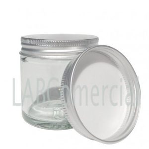 120ml Clear Glass Jar & Aluminium Screw Cap