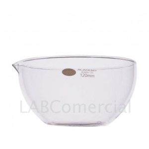 120mm Evaporating Dish Flat Bottom with Spout