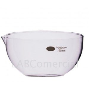 150mm Evaporating Dish Flat Bottom with Spout