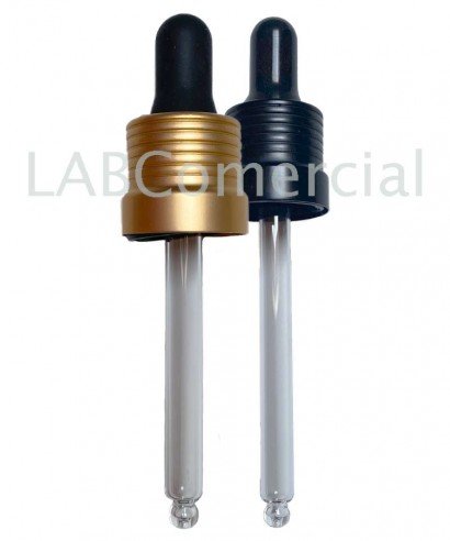 18mm Aluminium w/Skirt Dropper & 77mm Glass Tube, 30ml