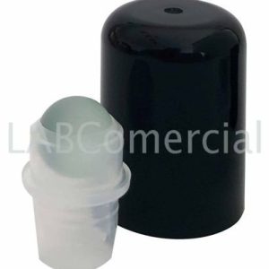 DIN18 Black Screw Cap & Roll-On Glass Ball