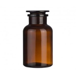 2,000ml Amber Reagent Bottle, Wide Mouth & Ground-Stopper