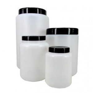 2,000ml Plastic Jar, Internal Insert Shutter & Screw Cap