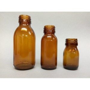 250ml Amber Glass Sirop Bottle without Cap