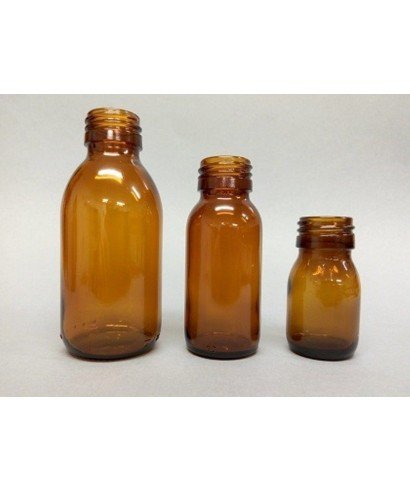 250ml Amber Glass Sirop Bottle without Cap
