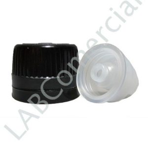 28mm Black Screw Cap & 4.1mm Single Hole Insert