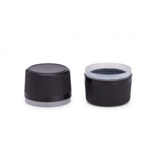 PP28 Black Tamper Evident Screw Closure with PELD Seal