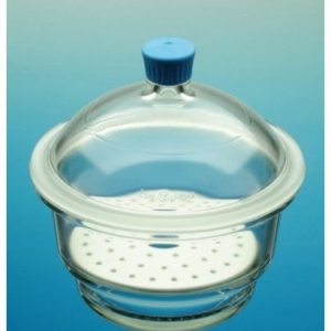 300mm Desiccator, Knob Lid & Porcelain Plate