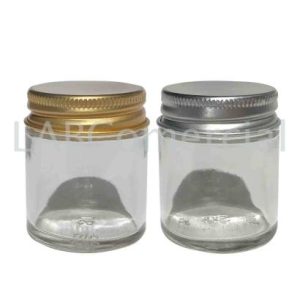 30ml Clear Glass Jar & Aluminium Screw Cap