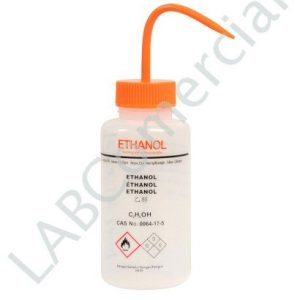 500ml Plastic Wash Bottle Wide Neck, Ethanol