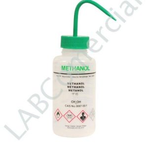 500ml Plastic Wash Bottle Wide Neck, Methanol