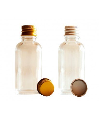 50ml Clear Glass Dropper Bottle & Aluminium Cap