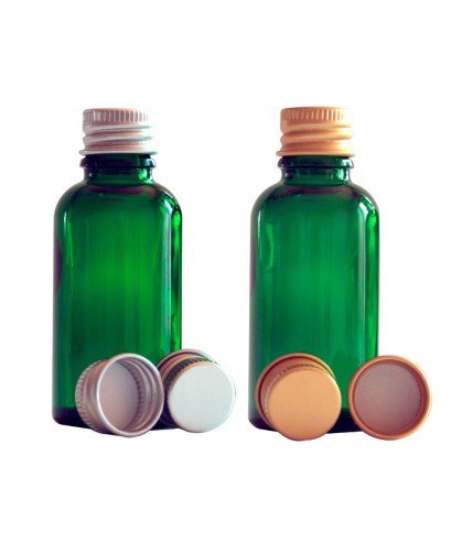 50ml Green Glass Dropper Bottle & Aluminium Cap
