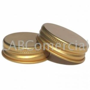 51mm Golden Aluminium Screw Closure Cap