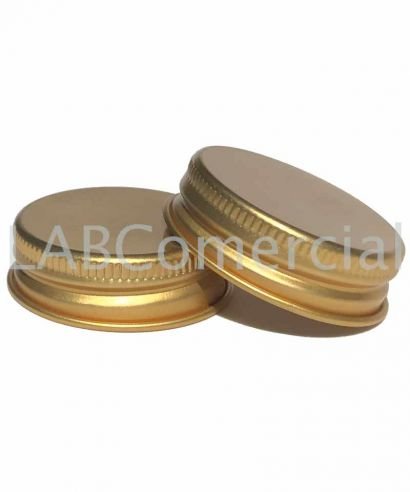 51mm Golden Aluminium Screw Closure Cap