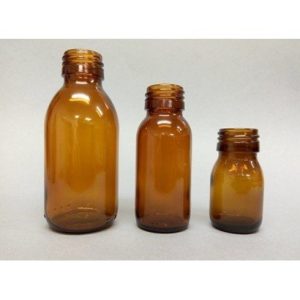 60ml Amber Glass Sirop Bottle without Cap
