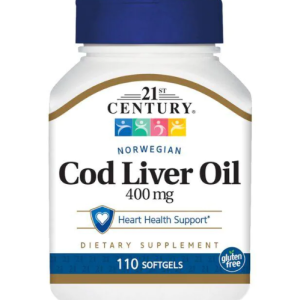 21ST CENTURY COD LIVER OIL 400MG CAPS 110?S