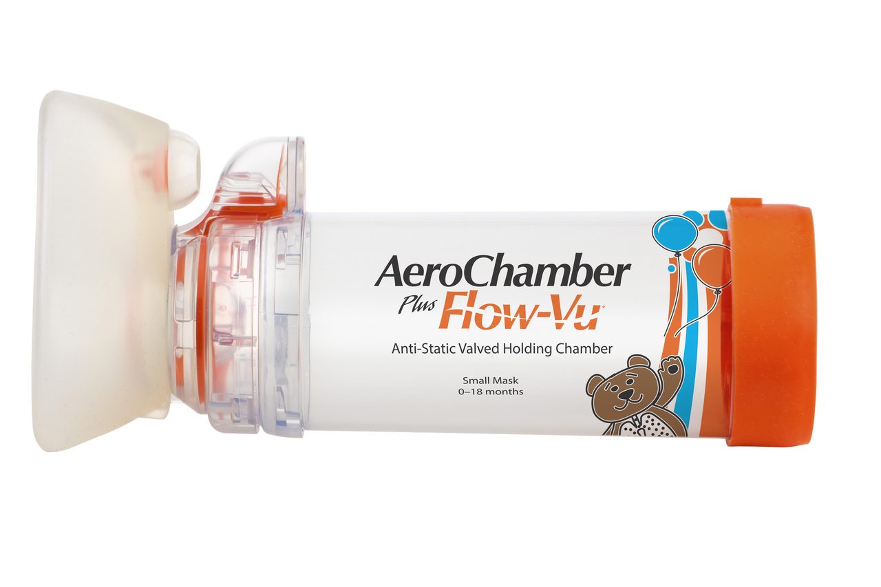 AeroChamber Plus Flow-Vu Anti-Static with Small Mask Infant 0-18 Months