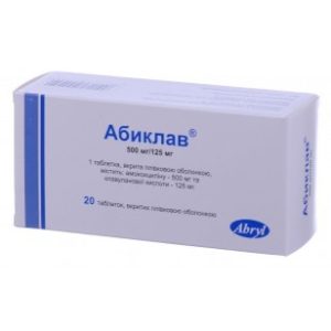 Abyclav Abiclav 20 tablets 500mg amoxicillin 125mg clavulanic acid Anti Infections ???????