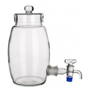 Glass Barrel 20,000ml, lid and stopcock