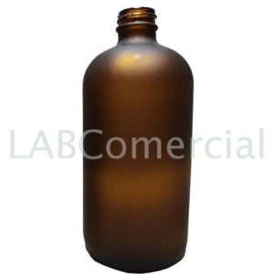 Boston PP28 Amber Frosted Screw Cap Bottle 500ml