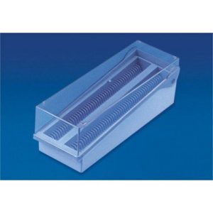 Box with Hinge, 100 Microscope Slides