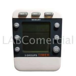 Digital counter clock with 3 displays
