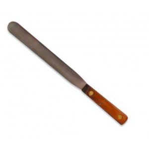 200mm wood handle spatula with stainless steel blade