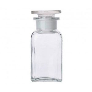 100ml Square Clear Reagent Bottle & Ground-Stopper