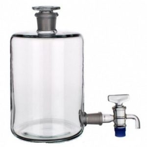 10,000ml Woulff Bottle with Glass Stopper & Stopcock