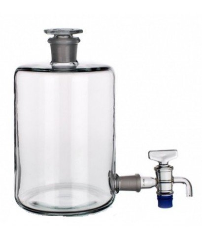 20,000ml Woulff Bottle with Glass Stopper & Stopcock