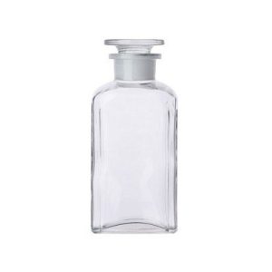 250ml Square Clear Reagent Bottle & Ground-Stopper