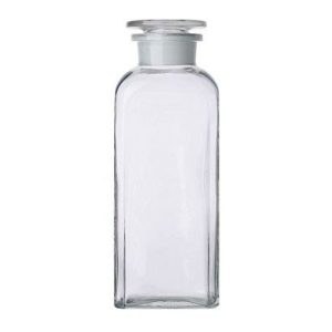750ml Square Clear Reagent Bottle & Ground-Stopper