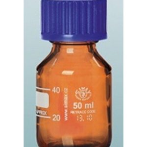 50ml Amber Graduated Bottle ISO GL32